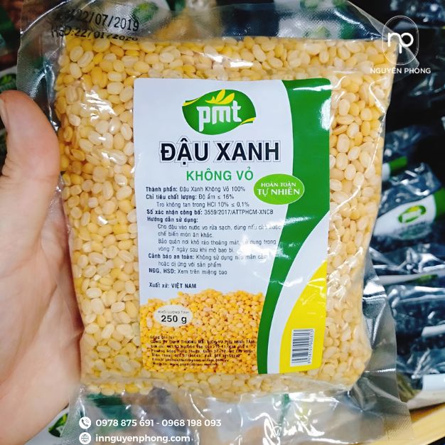 in tem nhãn hạt đậu xanh không vỏ